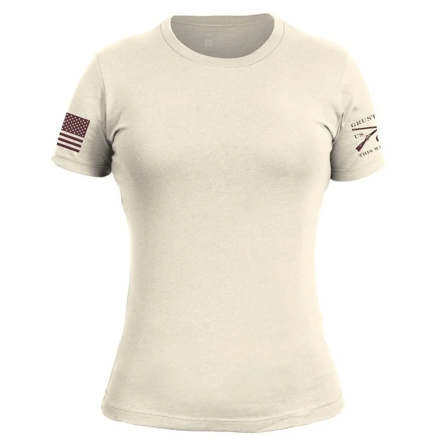 Basic T-Shirt Women's Slim Fit - Natural