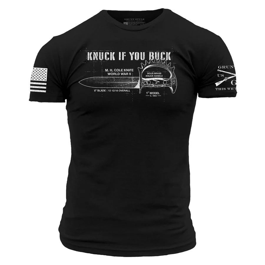 Knuck If You Buck T-Shirt - Black