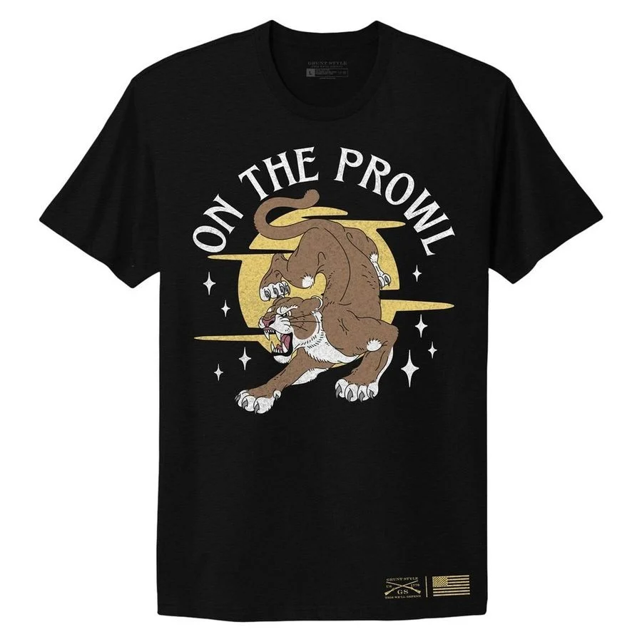 Women's On The Prowl Boyfriend Fit T-Shirt - Black