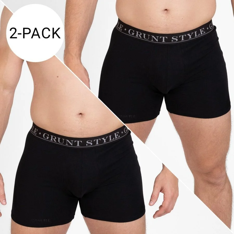 Base Command 2-Pack Boxer Briefs - Black & Black