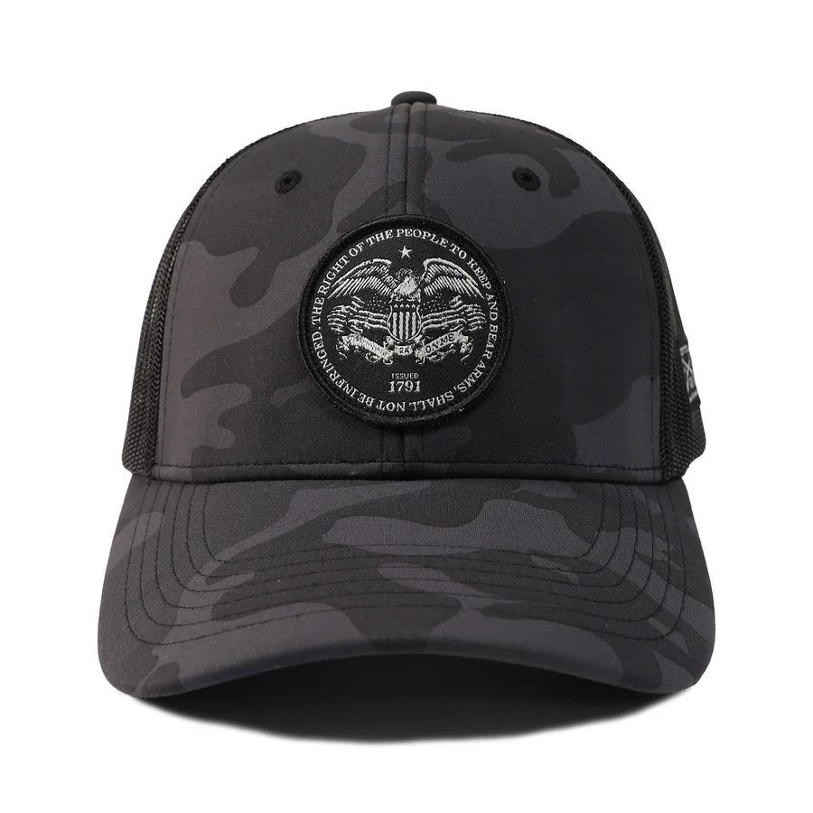 2A Rights Mesh Hat - Black Camo