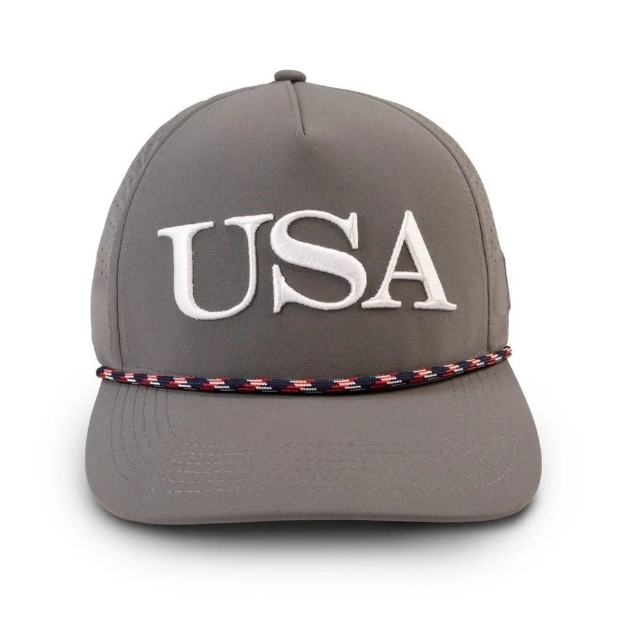 USA Rope Lightweight Performance Hat - Gray