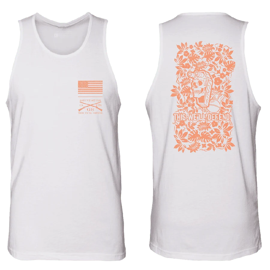 Men's Tropical Death Tank - White