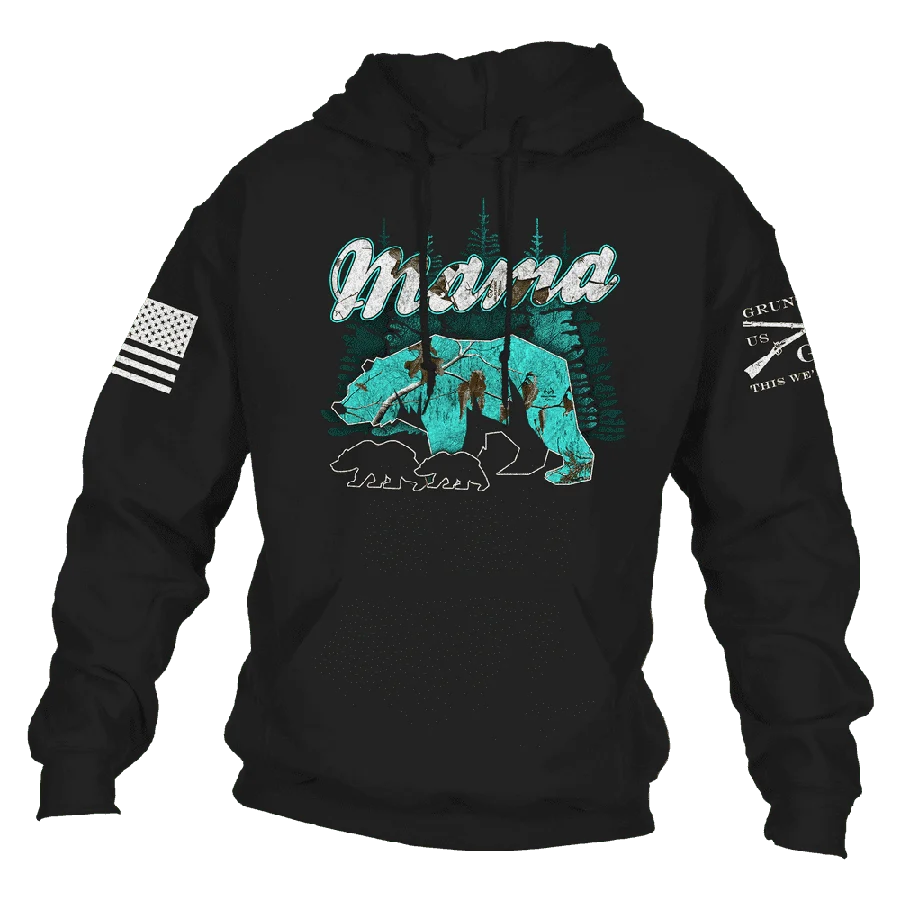 Women's Mama Bear Realtree Xtra® Sea Glass Hoodie - Black