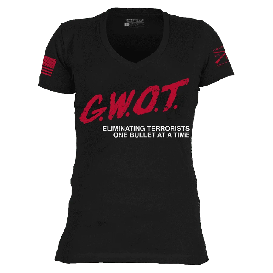 Women's G.W.O.T. V-Neck - Black