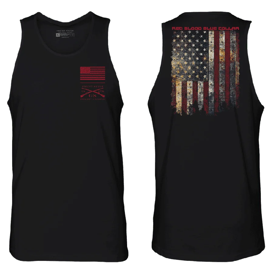 Red Blood Blue Collar® Tank - Black