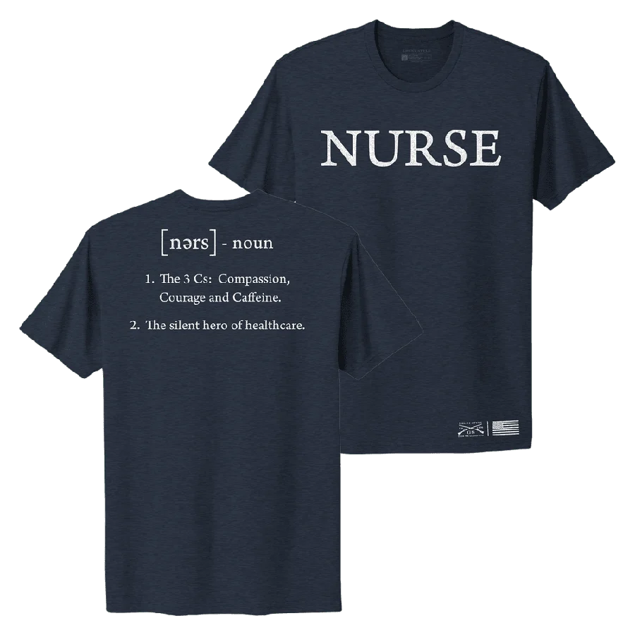 Women's Nurse Defined Boyfriend Fit T-Shirt - Midnight Navy