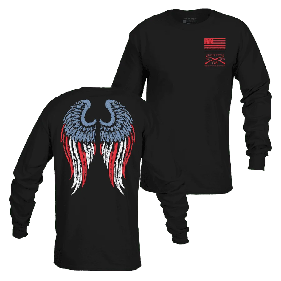Women's Freedom Angel Long Sleeve - Black