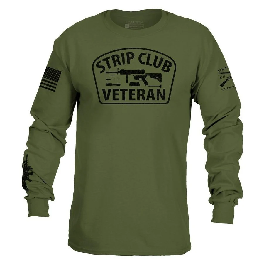 Strip Club Veteran Long Sleeve - Military Green
