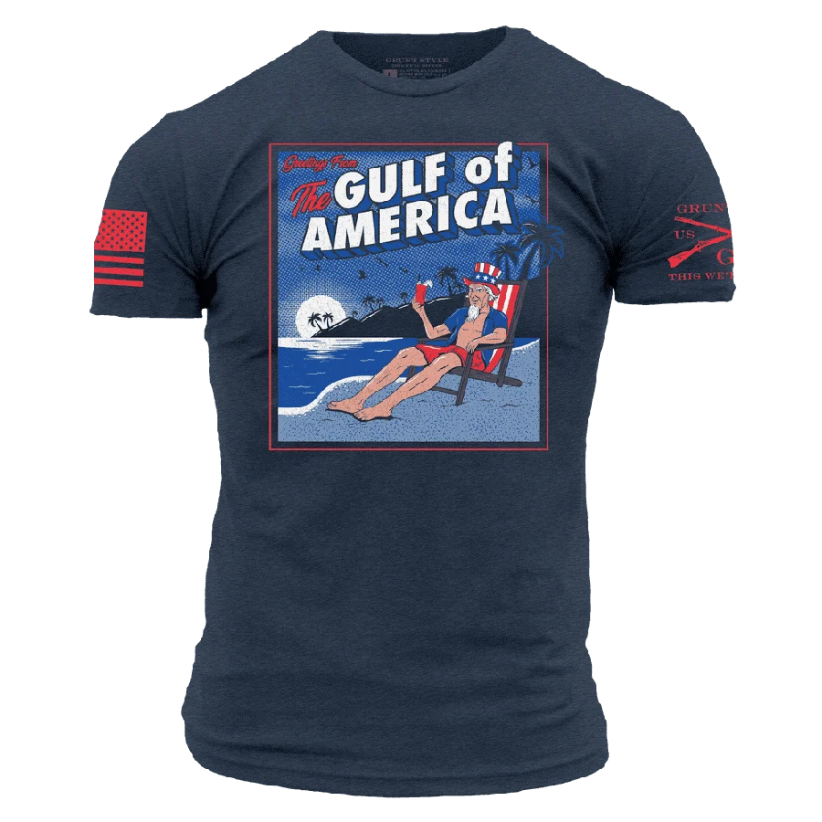 Greetings From The Gulf Of America T-Shirt - Midnight Navy