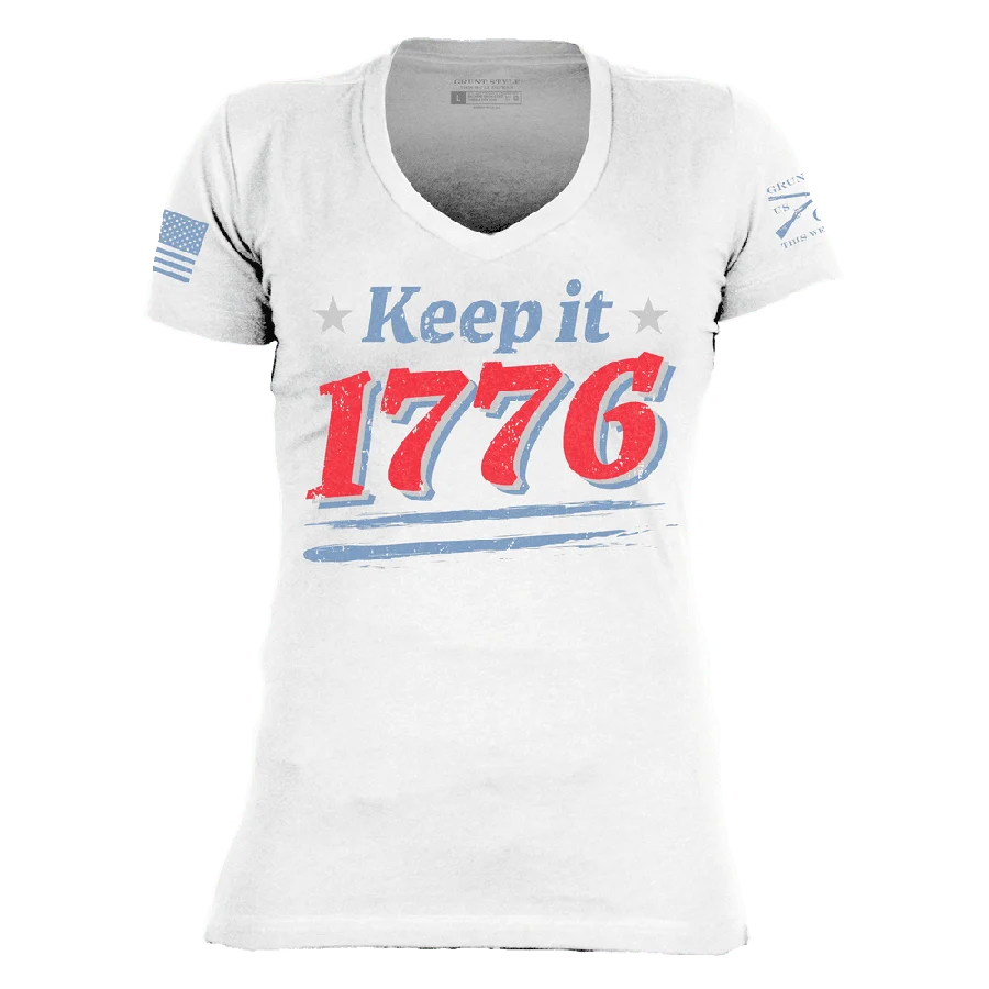 Women's Keep It 1776 V-Neck - White