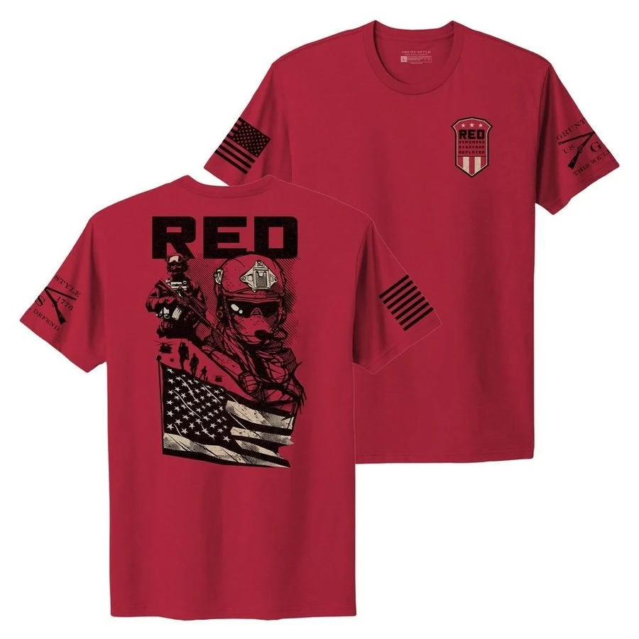 Women's Mission RED Boyfriend Fit T-Shirt - Red