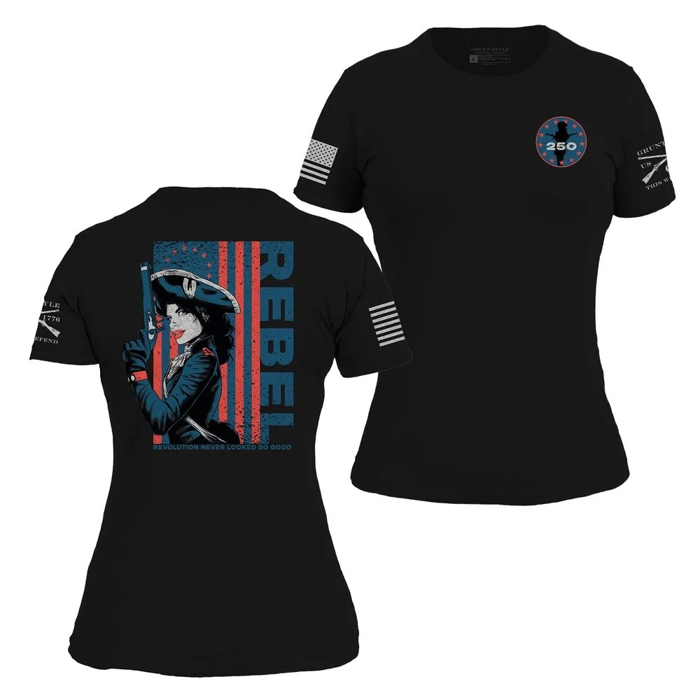 Women's Rebel Slim Fit T-Shirt - Black