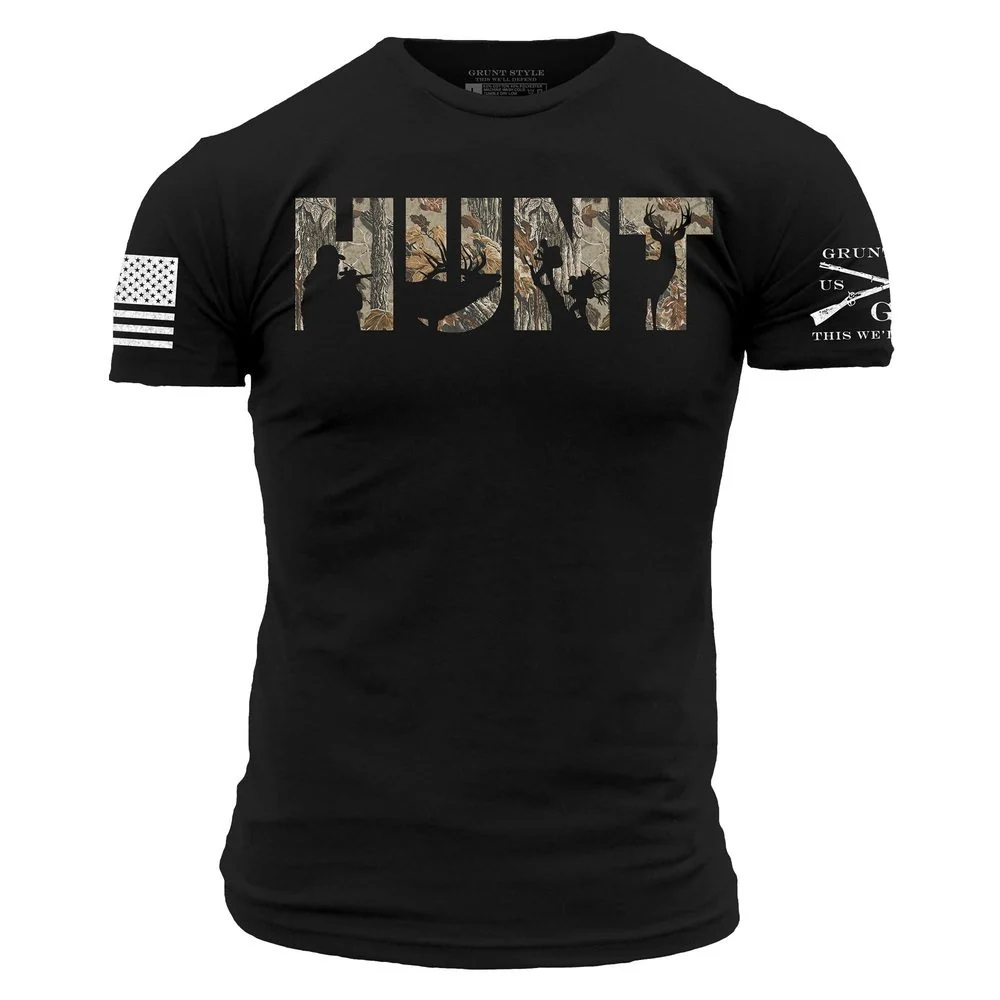 Realtree Xtra Grey® Hunt T-Shirt - Black