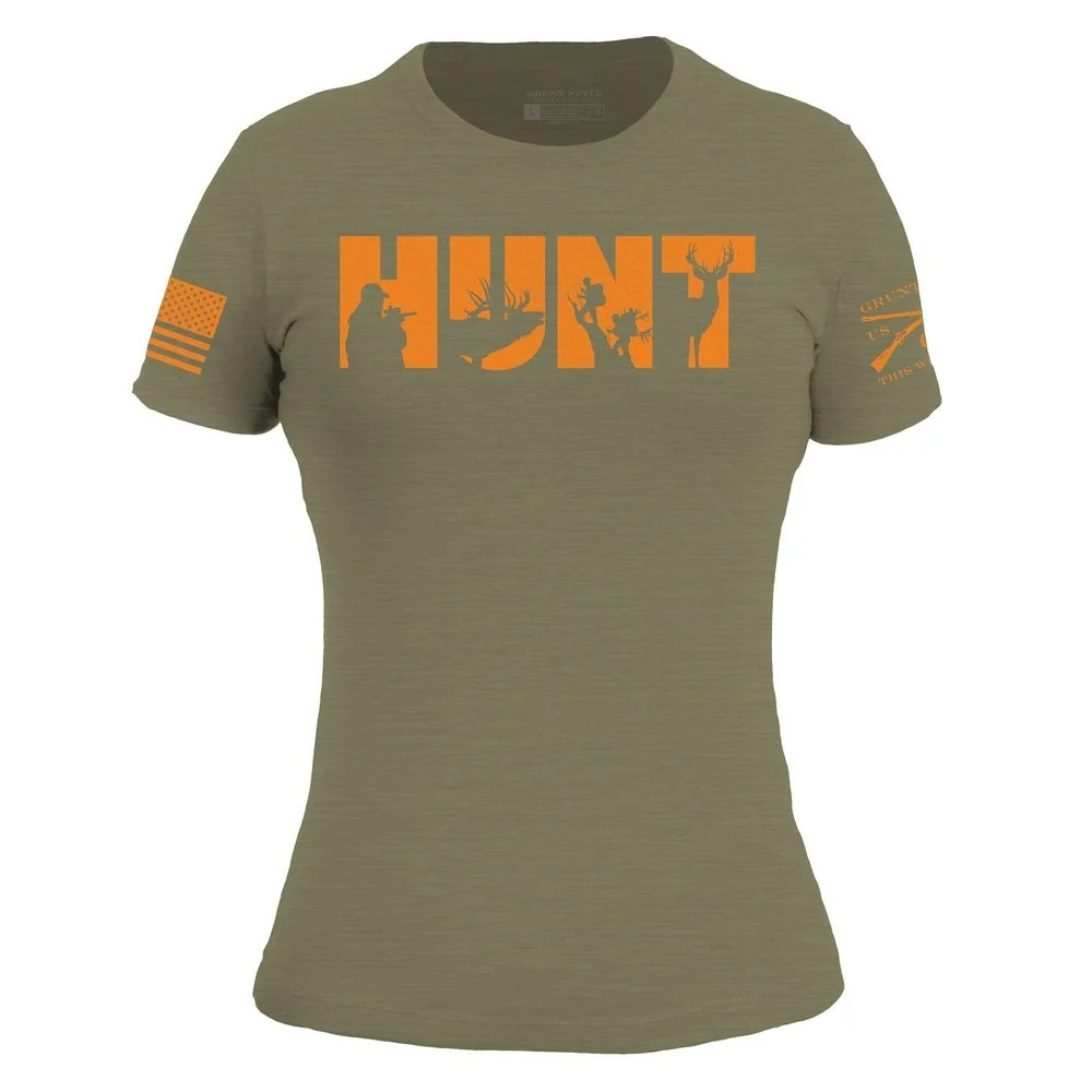 Women's Hunt Slim Fit T-Shirt - Military Green