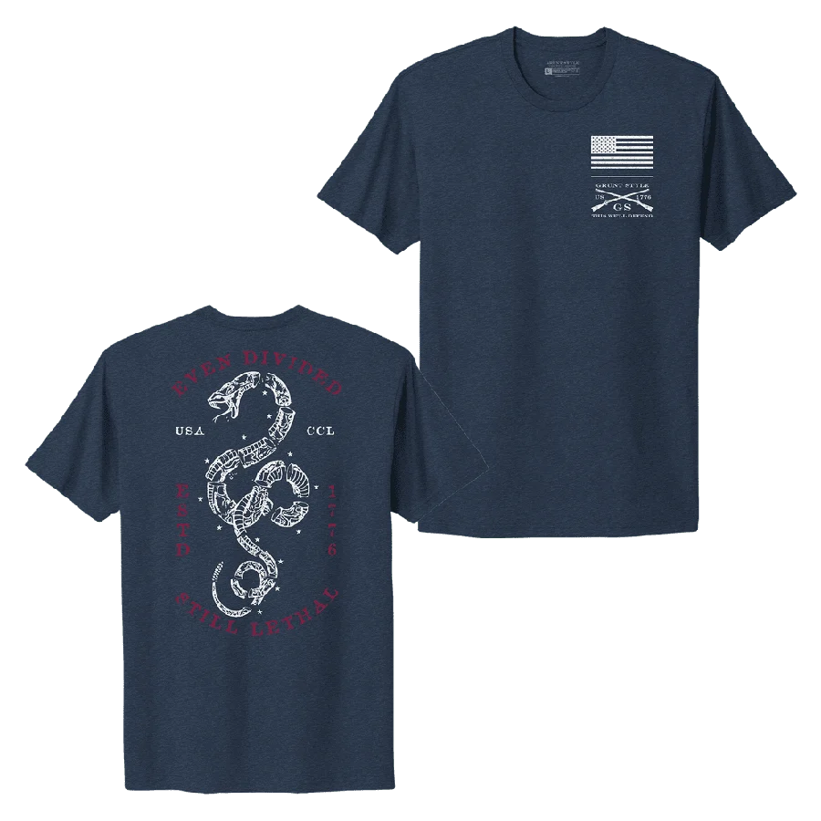 Women's Even Divided Boyfriend Fit T-Shirt - Midnight Navy