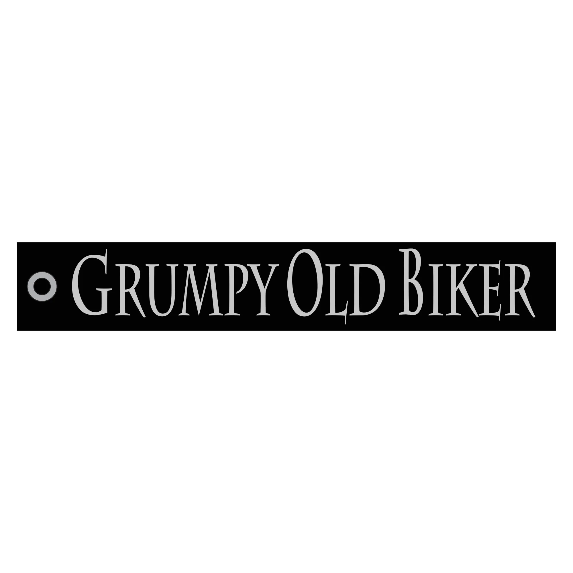 Grumpy Old Biker Flight Keychain