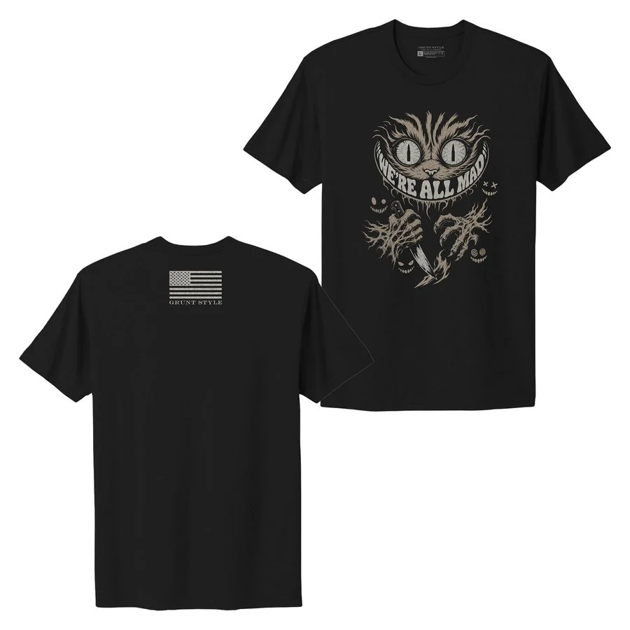 Women's We're All Mad Boyfriend Fit T-Shirt - Black