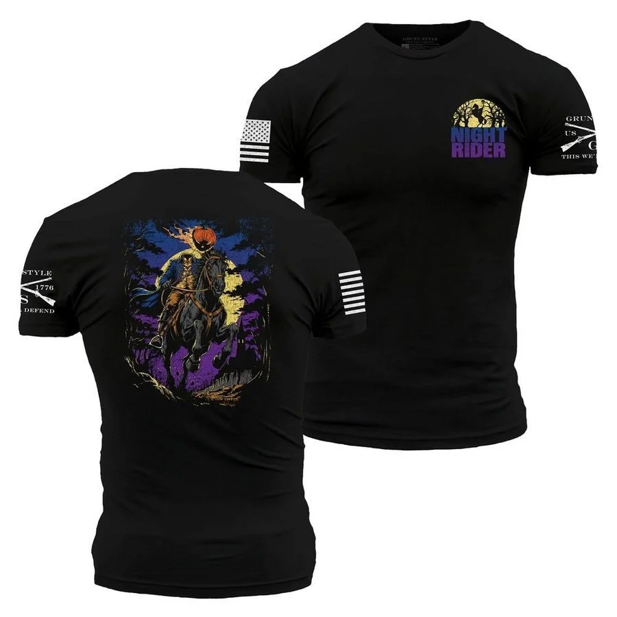 Night Rider T-Shirt - Black