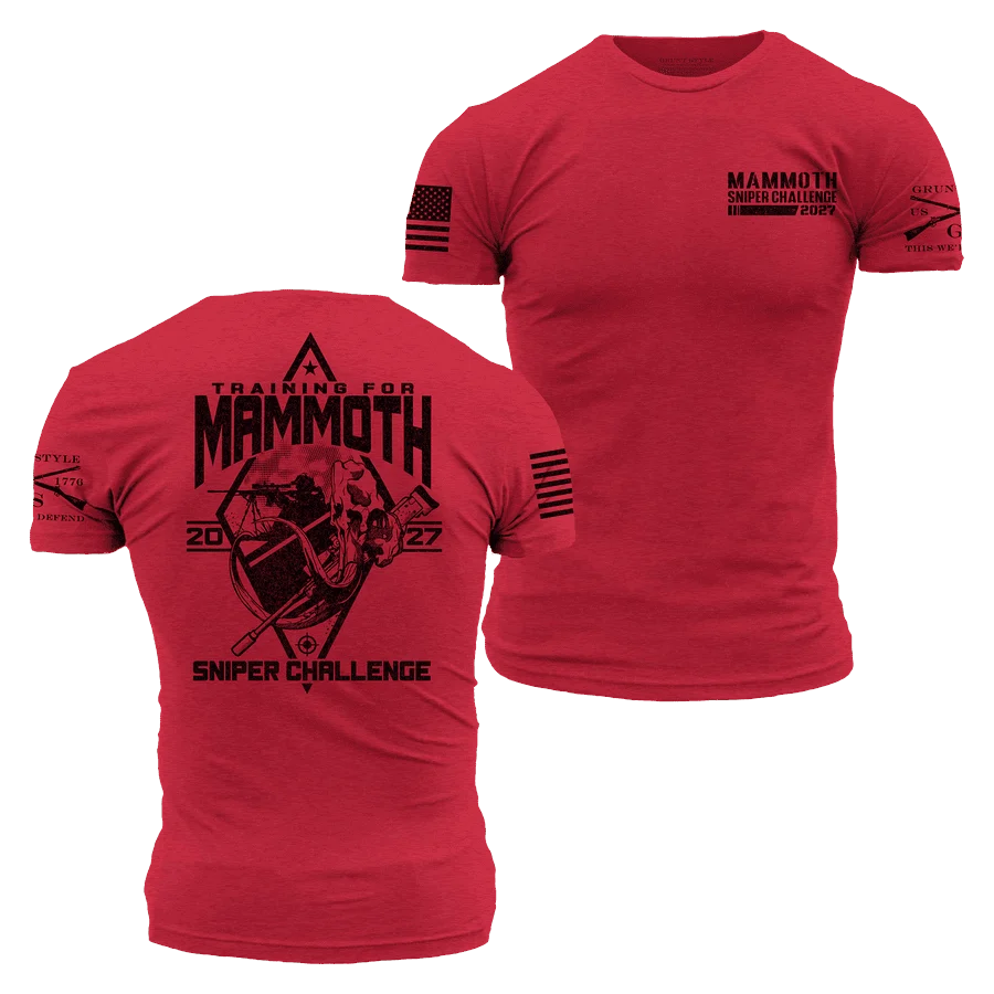 Mammoth Sniper Challenge 2027 Training T-Shirt - Red