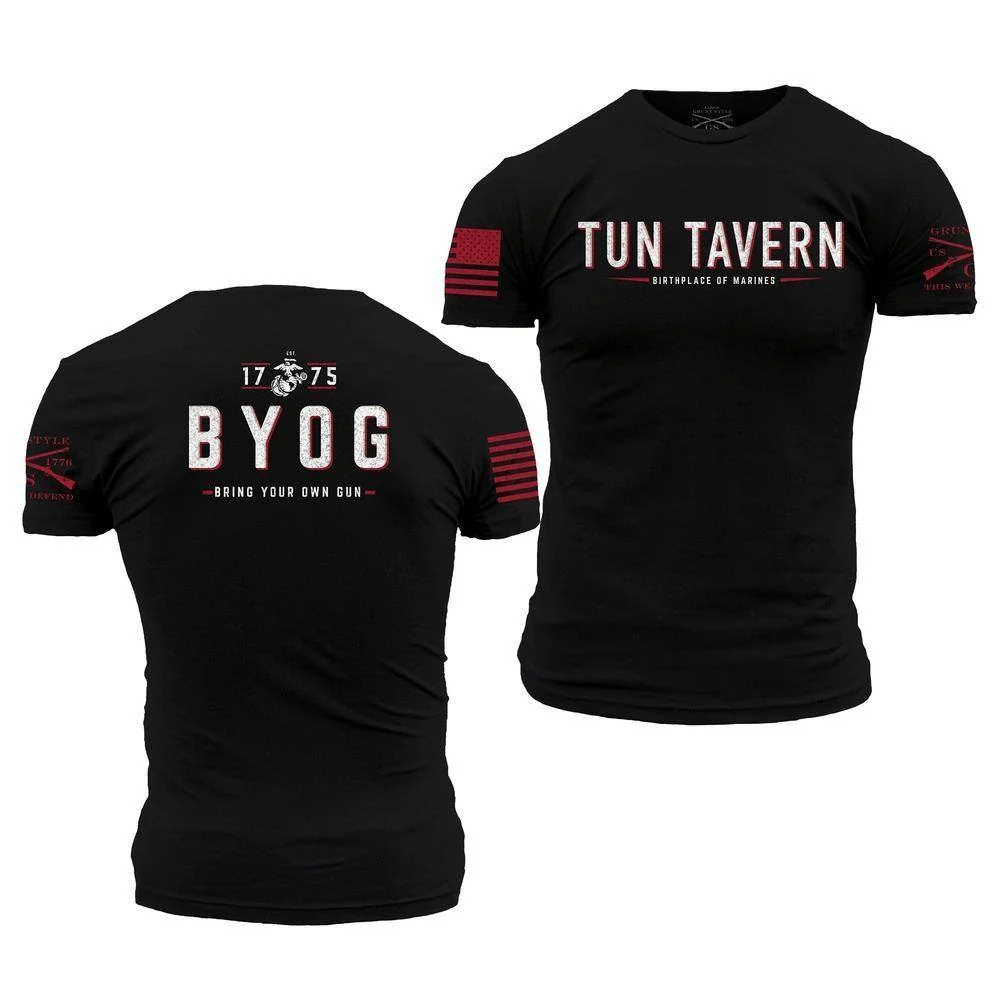 USMC - Tun Tavern - B.Y.O.G. T-Shirt - Black