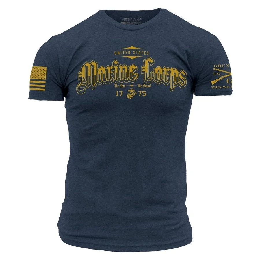 USMC - The Few. The Proud T-Shirt - Navy